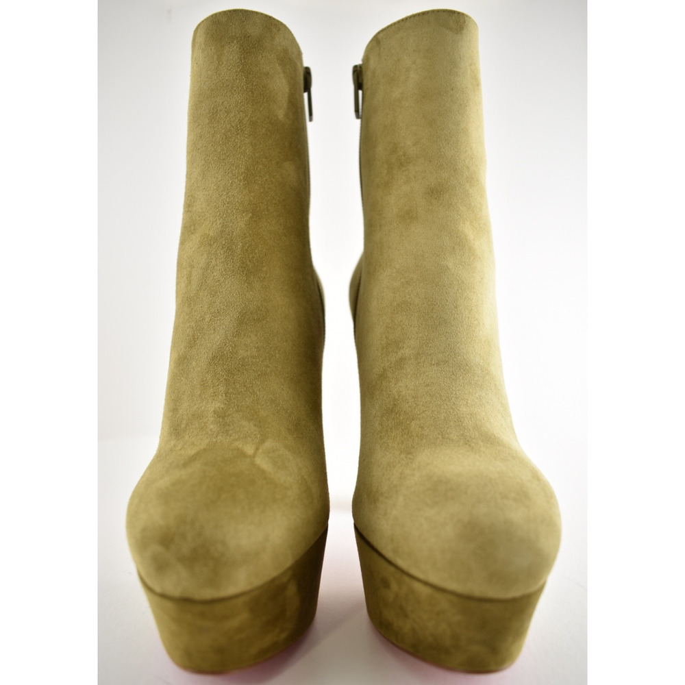 Christian Louboutin Loo Booty 130 Bronzo Brown Platform Heel Ankle Boot 38.5 - Picture 10 of 16